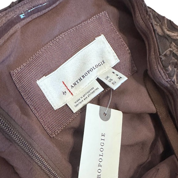 NWT Anthropologie Fringed Velvet Halter Dress - Picture 3 of 3